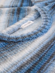White Stuff Blue Sabrina Spacedye Jumper - Image 6 of 6