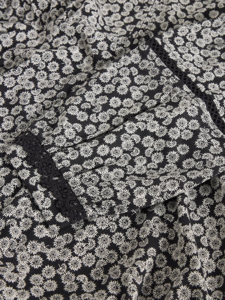 White Stuff Grey Megan Lace Jersey Dress - Image 6 of 6