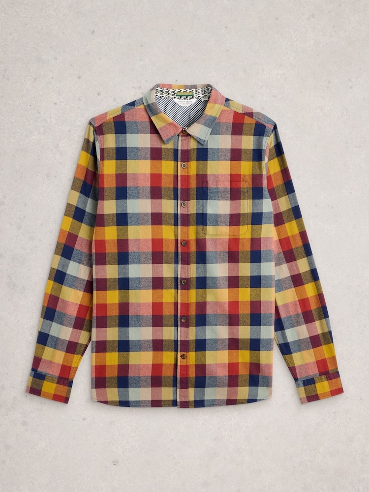 White Stuff Red Preston Buffalo Check Shirt - Image 6 of 6