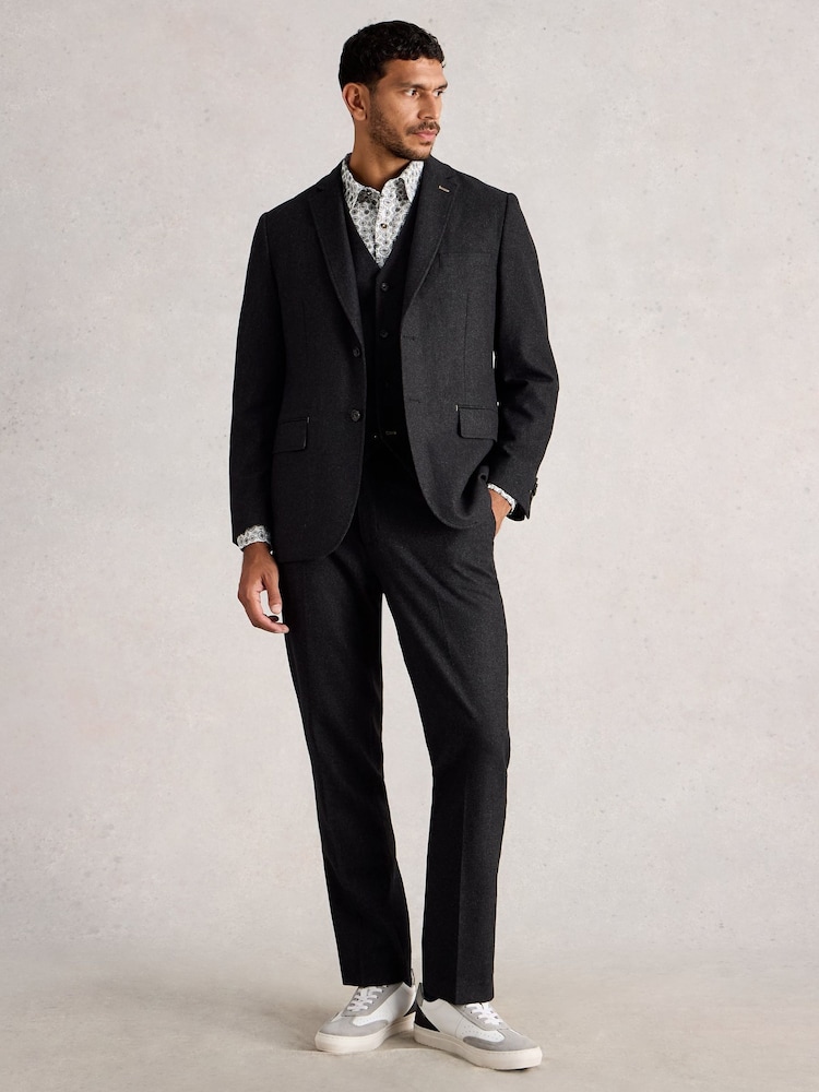 White Stuff Grey Wool Blend Blazer - Image 1 of 6