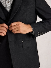 White Stuff Grey Wool Blend Blazer - Image 4 of 6