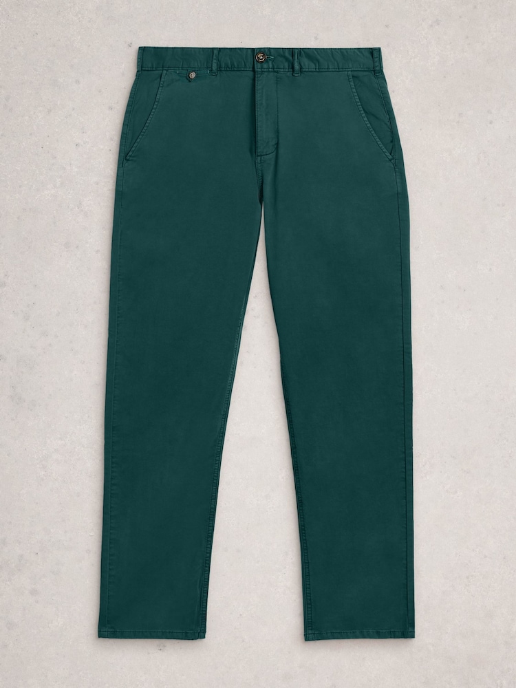 White Stuff Green Sutton Chino Trousers - Image 6 of 6