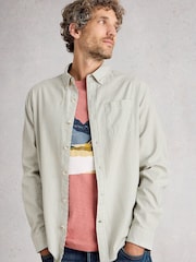 White Stuff Green Stamford Mini Stripe Shirt - Image 1 of 6