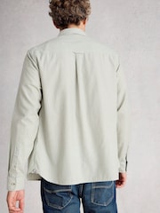 White Stuff Green Stamford Mini Stripe Shirt - Image 3 of 6