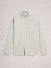 White Stuff Green Stamford Mini Stripe Shirt - Image 5 of 6