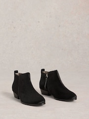 White Stuff Black Willow Leather Pony Ankle Boots - Image 2 of 3