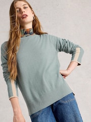 White Stuff Green OLIVE JUMPER - Image 3 of 6