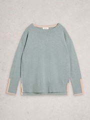 White Stuff Green OLIVE JUMPER - Image 5 of 6