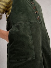 White Stuff Green Viola Cord Dungarees - Image 4 of 6