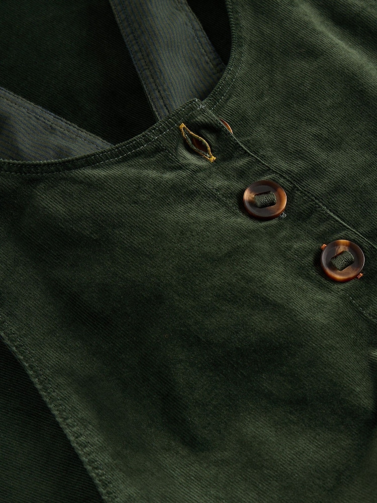 White Stuff Green Viola Cord Dungarees - Image 6 of 6