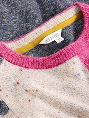 White Stuff Pink Talia Nep Jumper - Image 6 of 6