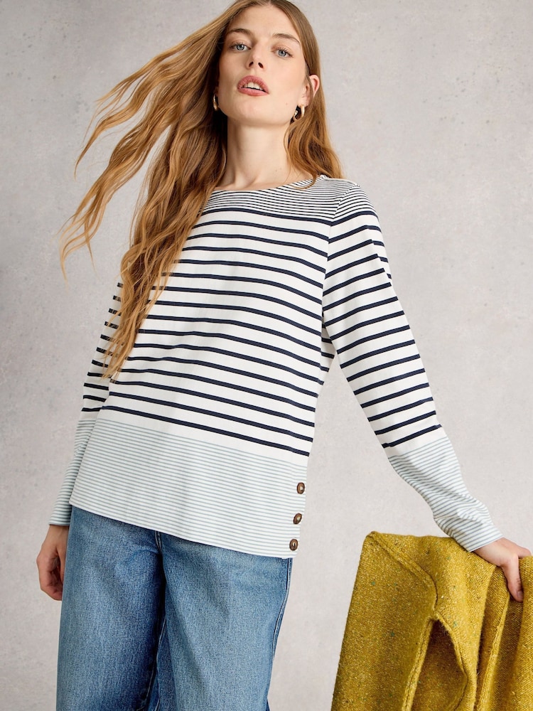 White Stuff White Willow Long Sleeve Top - Image 1 of 6