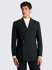 MOSS Relaxed Fit Dark Teal Blue Jacket - Imagen 1 de 5