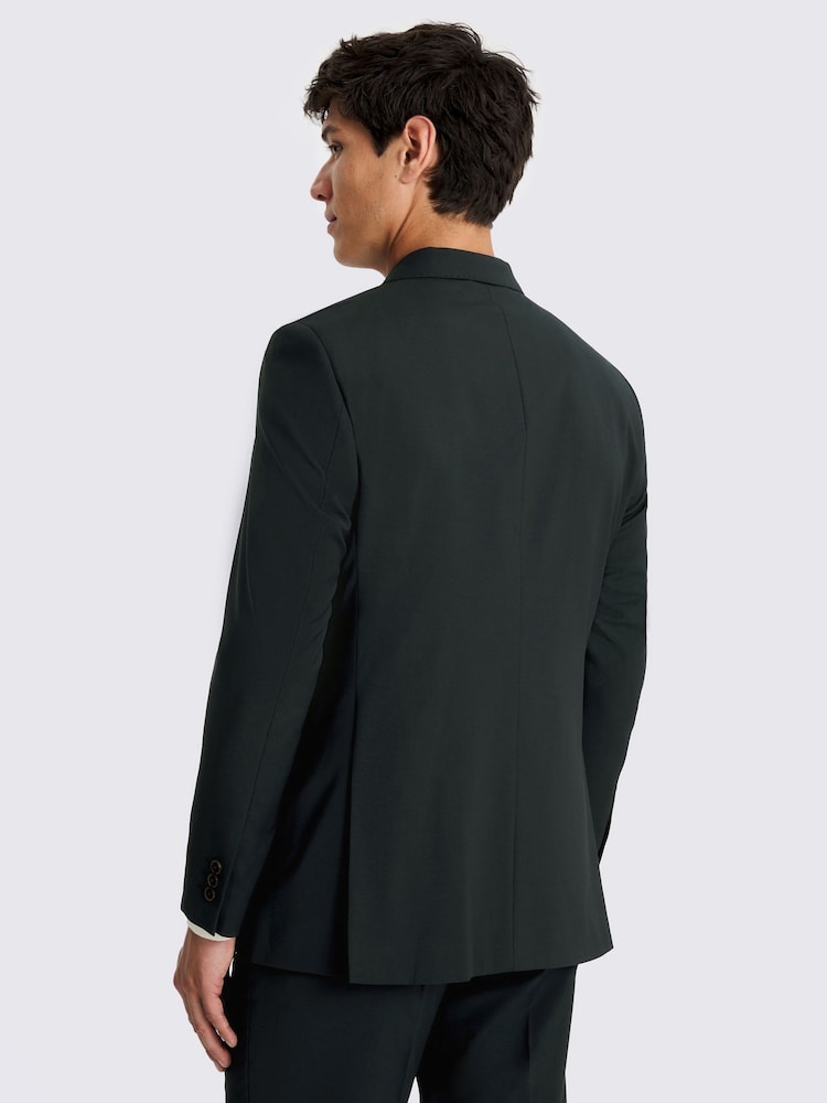MOSS Relaxed Fit Dark Teal Blue Jacket - Imagen 2 de 5