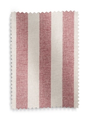 Dark Pink Stripe Bold Chenille Stripe Upholstery Swatch - Image 1 of 1