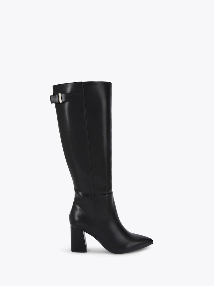 Carvela Black Refined Knee Boots - Image 4 of 4