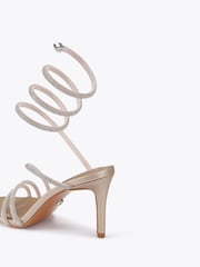 Dourado - Carvela Carvela Espiral 80 Sandálias - Imagem 3 de 4