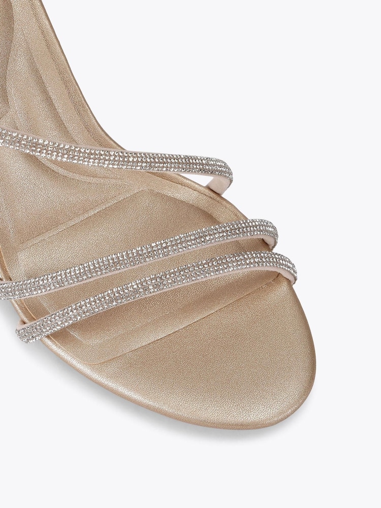 Carvela Gold Carvela Spiral 80 Sandals - Image 4 of 4 Carvela Gold Carvela Spiral 80 Sandals - Image 4 of 4