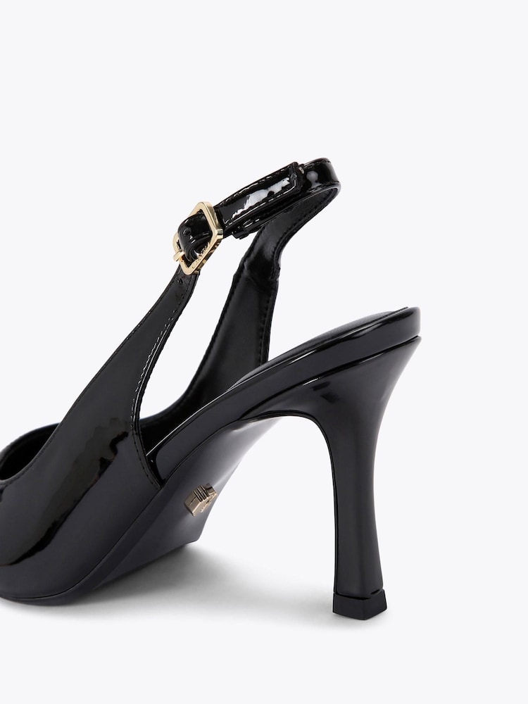 Carvela Black Corletta Sling Court Shoes - Image 4 of 4
