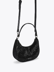Carvela Black Diamante Scoop Bag - Image 2 of 4