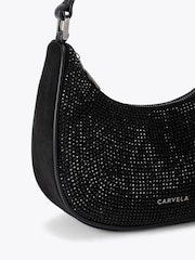 Carvela Black Diamante Scoop Bag - Image 4 of 4
