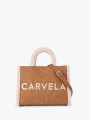 Carvela Natural Frame Midi Fur Bag - Image 1 of 4
