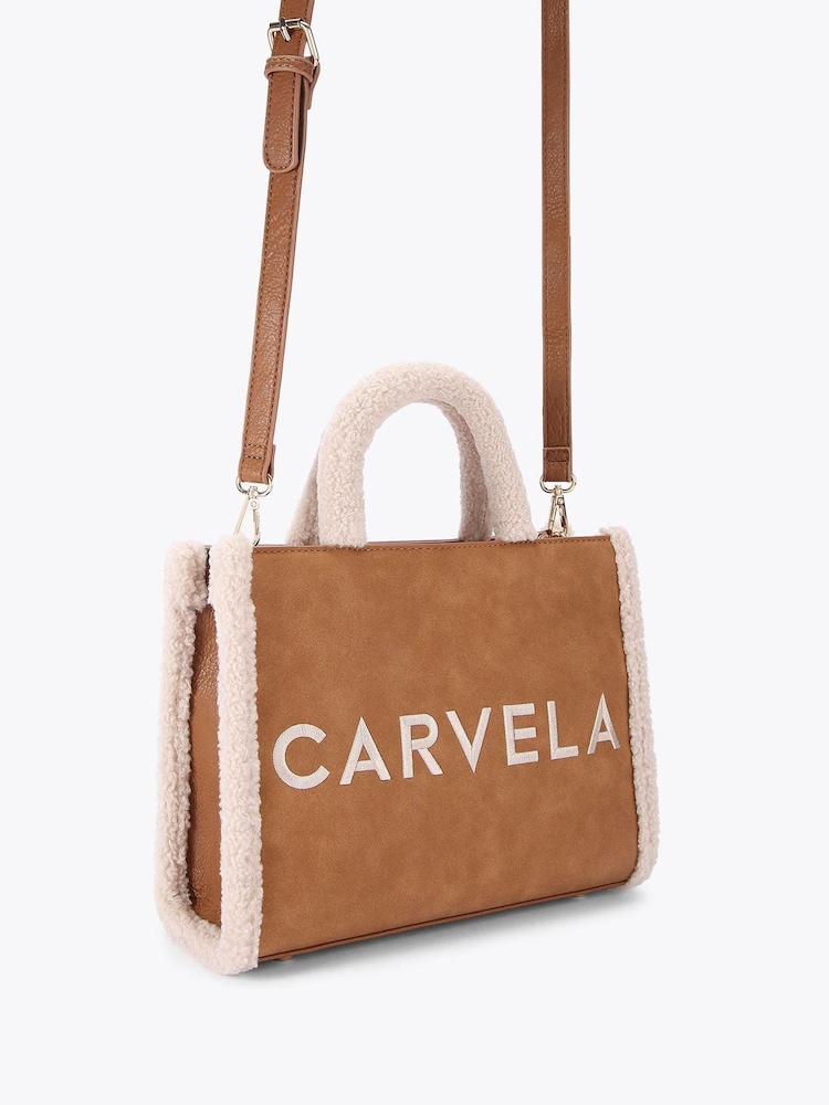 Carvela Natural Frame Midi Fur Bag - Image 2 of 4 Carvela Natural Frame Midi Fur Bag - Image 2 of 4