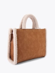 Carvela Natural Frame Midi Fur Bag - Image 3 of 4