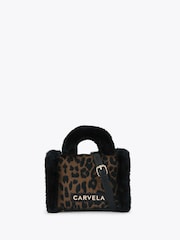 Carvela Frame Micro Fur Black Bag - Imagen 1 de 4