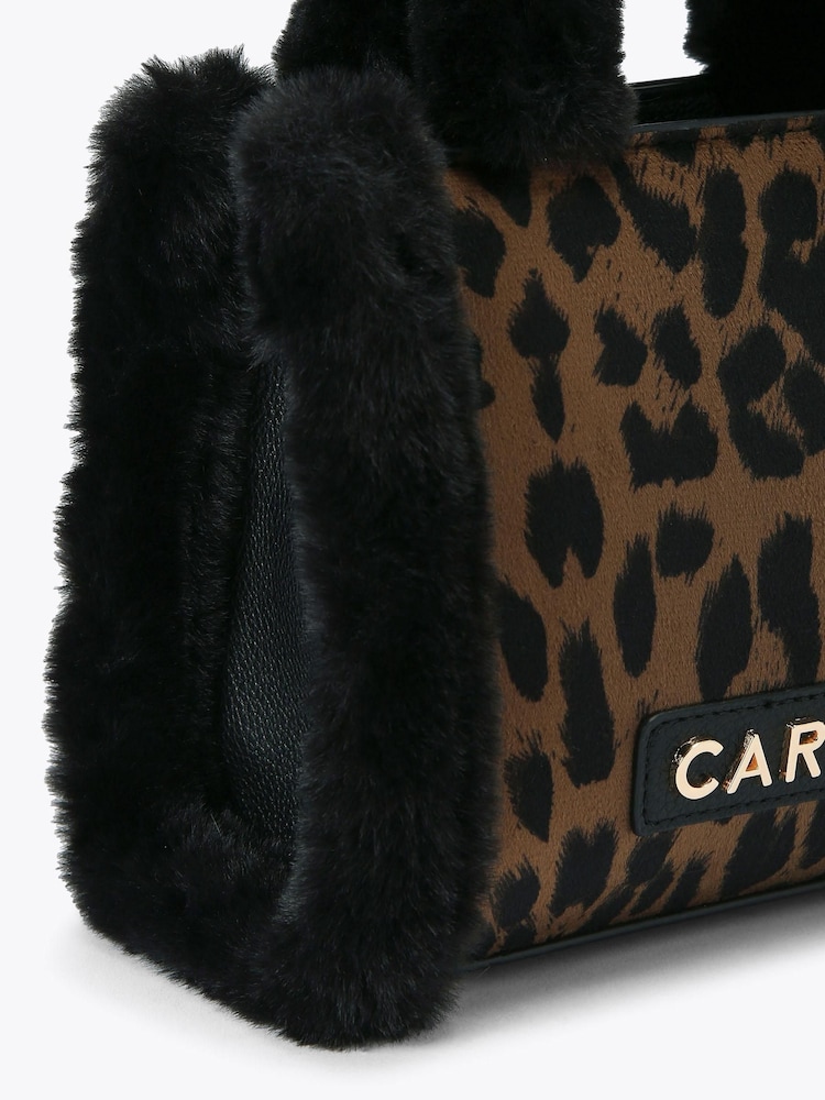 Carvela Frame Micro Fur Black Bag - Imagen 4 de 4