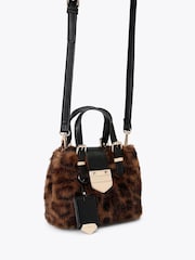 Carvela Black Maria Micro Fur Bag - Image 2 of 4