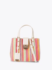 Carvela Pink Maria Mini Stripe Bag - Image 1 of 4
