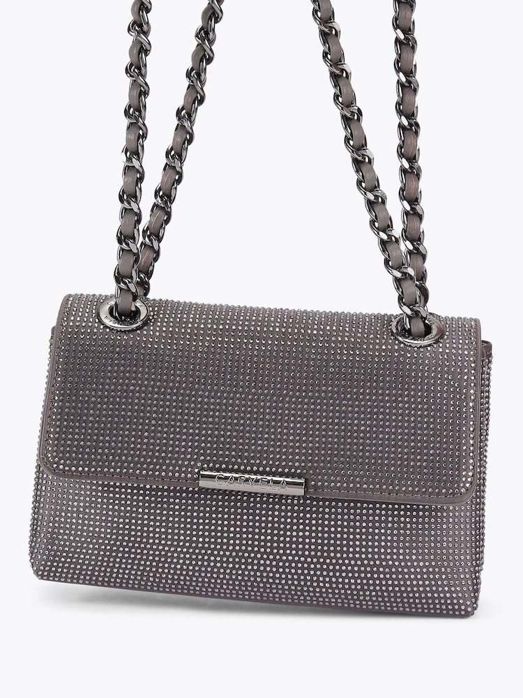 Carvela Metalic Rosa Chain Shoulder Bag - Image 4 of 4