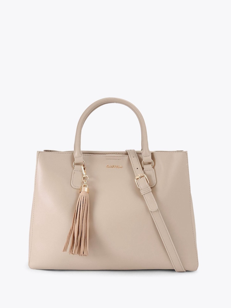 Carvela Large Como Nude Tote Bag - Image 1 of 4 Carvela Large Como Nude Tote Bag - Image 1 of 4