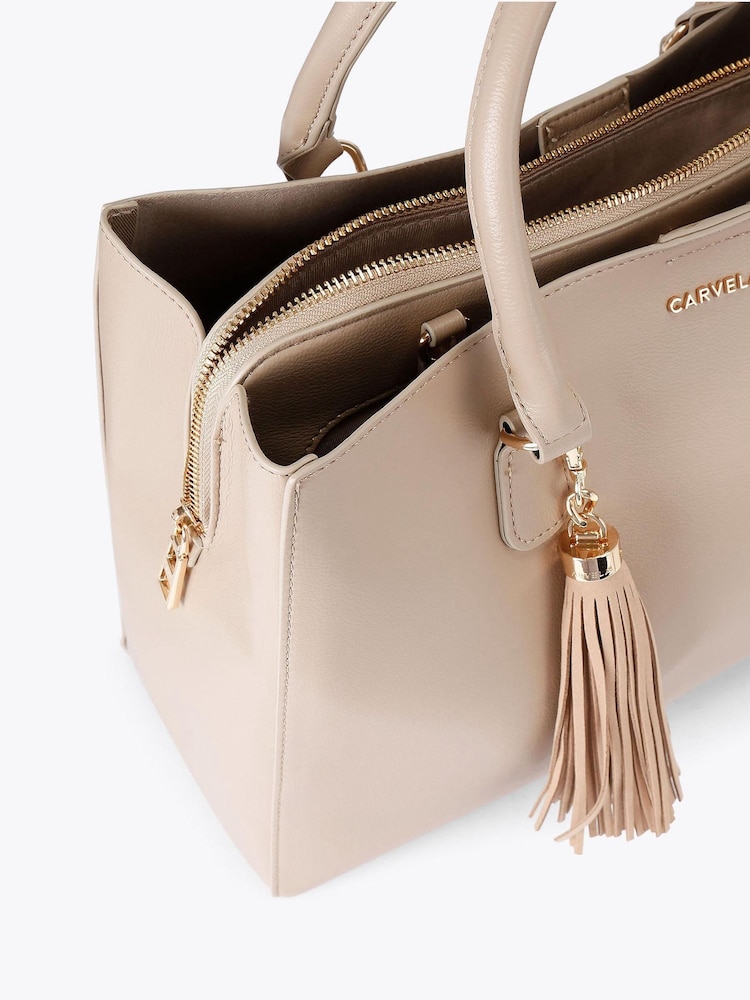 Carvela Nude Large Como Nude Tote Bag - Image 5 of 5