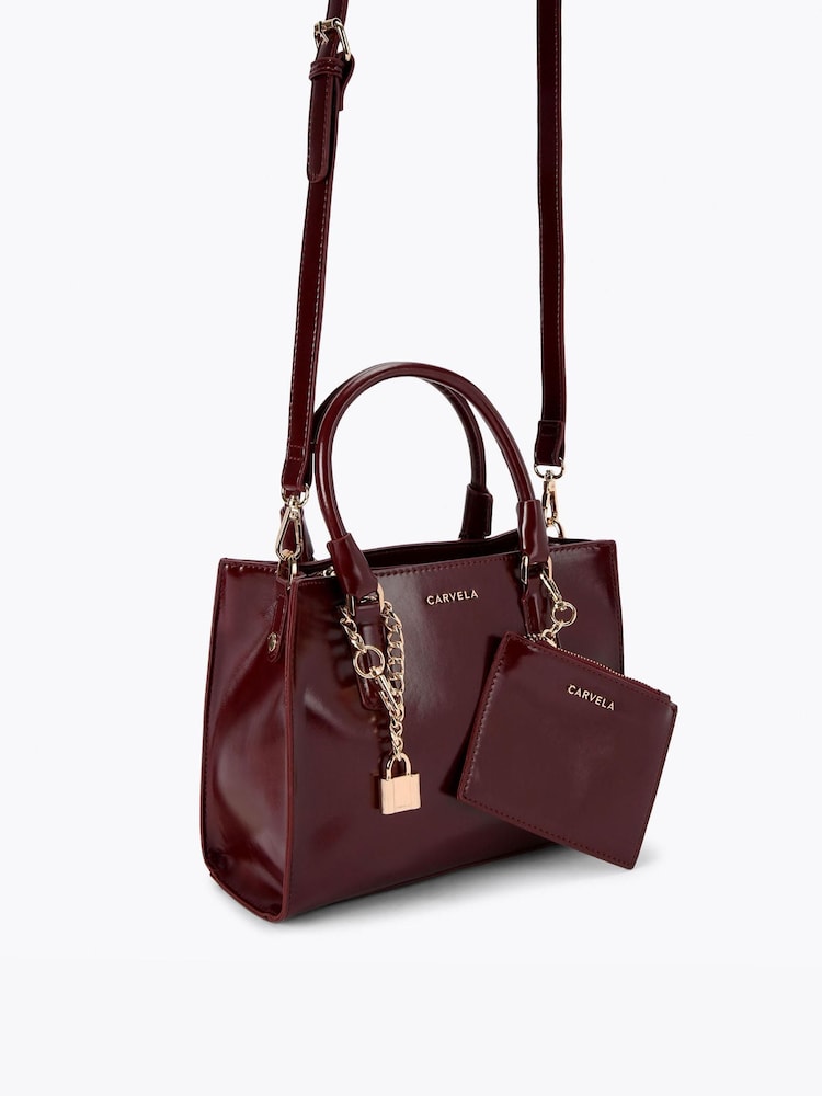 Carvela Red Mini Latte Bag - Imagen 2 de 4