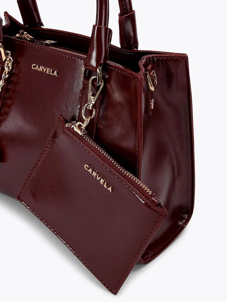 Carvela Red Mini Latte Bag - Imagen 4 de 4