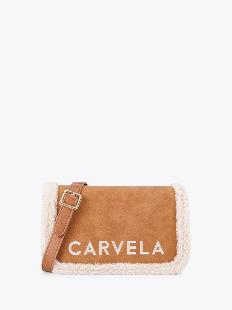 Carvela Natural Frame Fur Shoulder Bag - Image 1 of 4