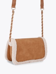 Carvela Natural Frame Fur Shoulder Bag - Image 3 of 4