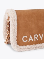 Carvela Natural Frame Fur Shoulder Bag - Image 4 of 4