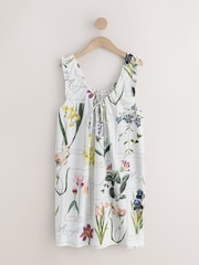 White Floral Jersey Slip - Image 6 of 8