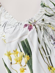 White Floral Jersey Slip - Image 7 of 8