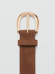 Mango Brown Suede Belt - Image 3 of 4