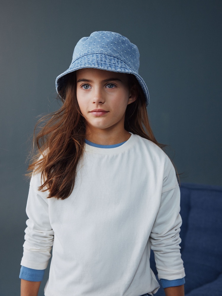 Denim Bucket Hat (3mths-16yrs) - Image 1 of 4