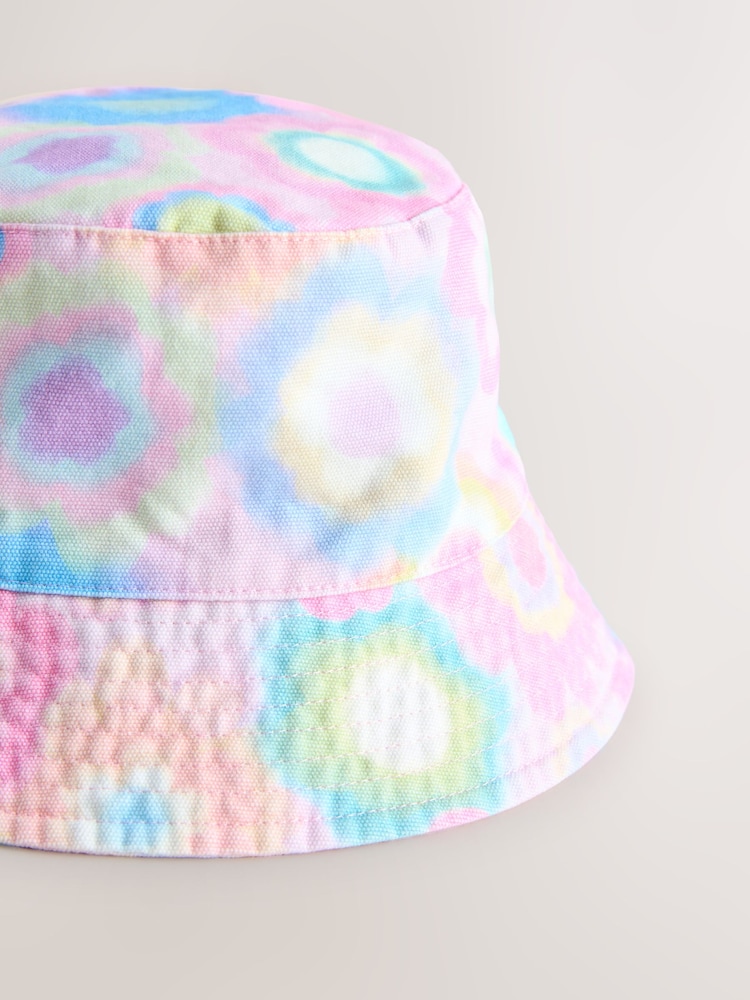 White/Blue Embroidery Bucket Hat (3mths-16yrs) - Image 3 of 3