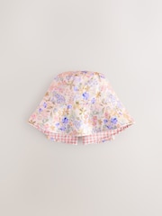 Pink Bow Back Pattern Bucket Hat (3mths-13yrs) - Image 1 of 3