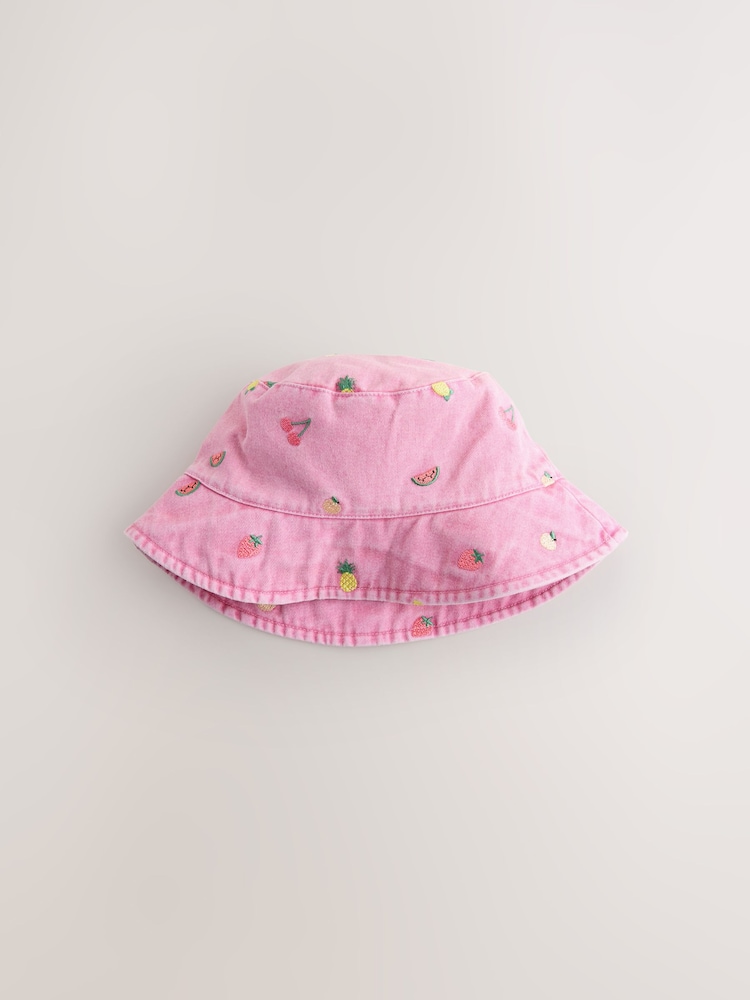 Pink Fruit Bucket Hat (3mths-16yrs) - Image 1 of 3