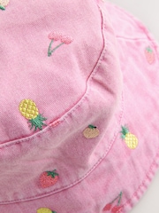 Pink Fruit Bucket Hat (3mths-16yrs) - Image 3 of 3
