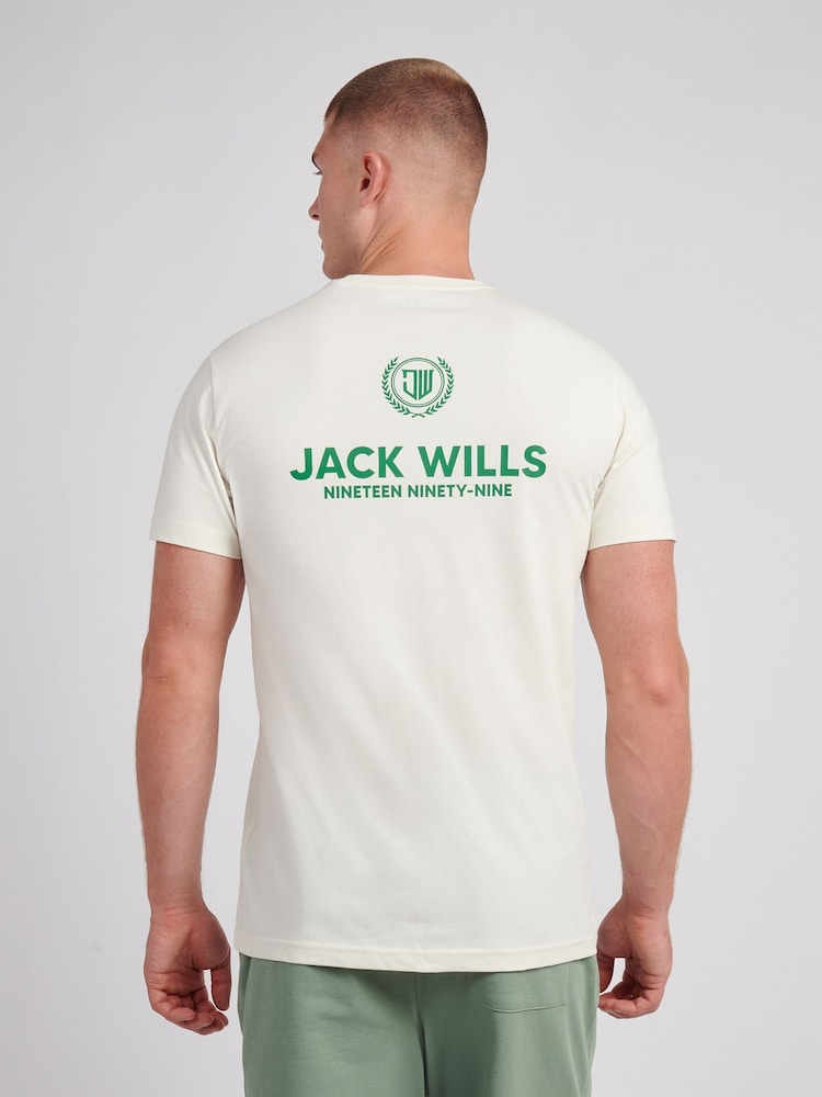 Jack Wills White Seals Logo T-Shirt - Image 4 of 4 Jack Wills White Seals Logo T-Shirt - Image 4 of 4