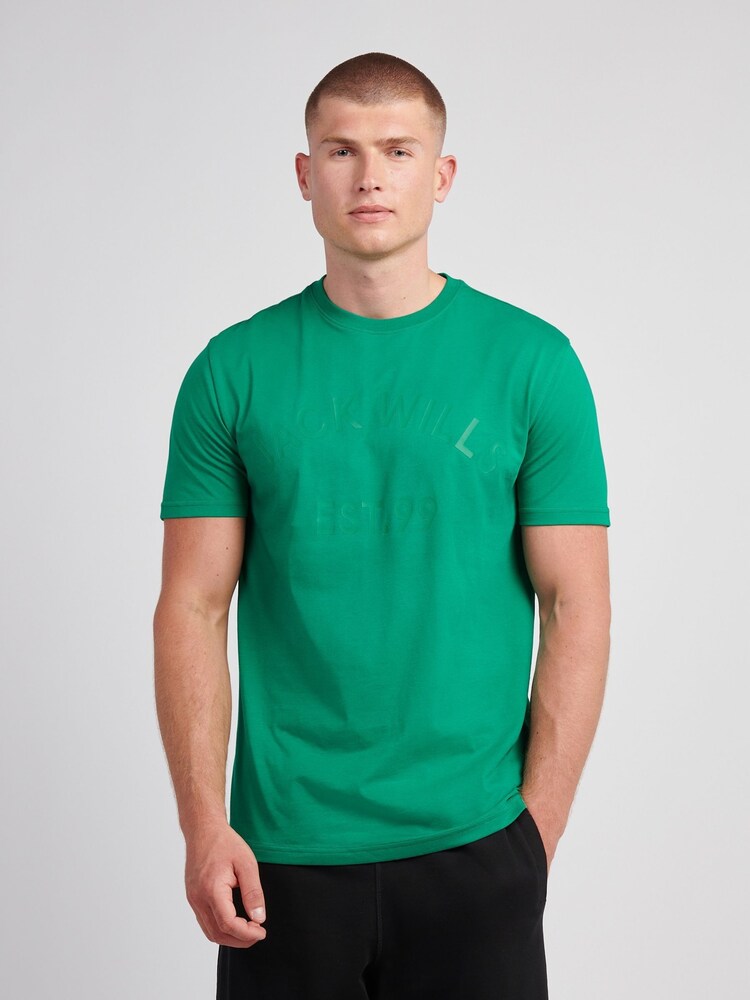 Jack Wills Green Logo Print T-Shirt - Image 1 of 3 Jack Wills Green Logo Print T-Shirt - Image 1 of 3